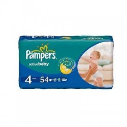 Подгузники, Pampers (Памперс) 7-14 кг р. 4 №54 актив беби макси