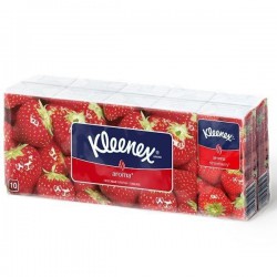 Платки носовые, Kleenex (Клинекс) №10 Классик клубника