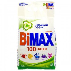 Порошок стиральный, Bimax (Бимакс) 3000 г отстирывает 100 пятен автомат