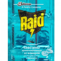 Пластины, Raid (Рейд) №10 от комаров эвкалипт