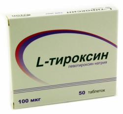 L-Тироксин, таблетки 0.1 мг 50 шт