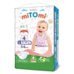 Подгузники, Mitomi (Митоми) 9-14 кг р. L №54 премиум