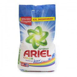 Порошок стиральный, Ariel (Ариэль) 6 кг 100% Эталон первозданной чистоты автомат колор 2 в 1 тач оф Ленор