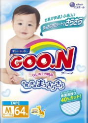 Подгузники, Goon (Гун) 6-11 кг р. m №64