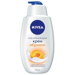 Крем-гель для душа, Nivea (Нивея) 750 мл арт. 80868 молоко и абрикос флакон с дозатором