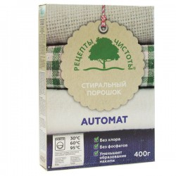 Порошок стиральный, Рецепты чистоты 400 г Автомат