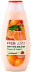 Крем-гель для душа, Fresh Juice (Фреш Джус) 400 мл мандарин и авапухи с маслом камелии флакон