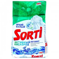 Порошок стиральный, Sorti (Сорти) 1500 г Активный кислород автомат