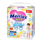 Подгузники-трусики, Merries (Меррис) 9-14 кг р. l №44+№6